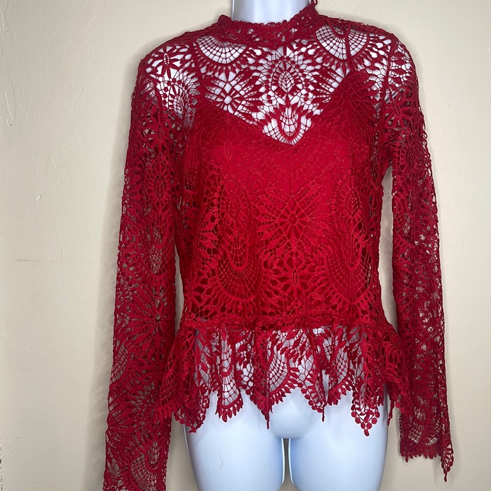 Red peplum